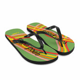 Good Vibes Waves Unisex Flip-Flops Sandals -Green, Flip Flops, $ 30.95, A Moment Of Now™